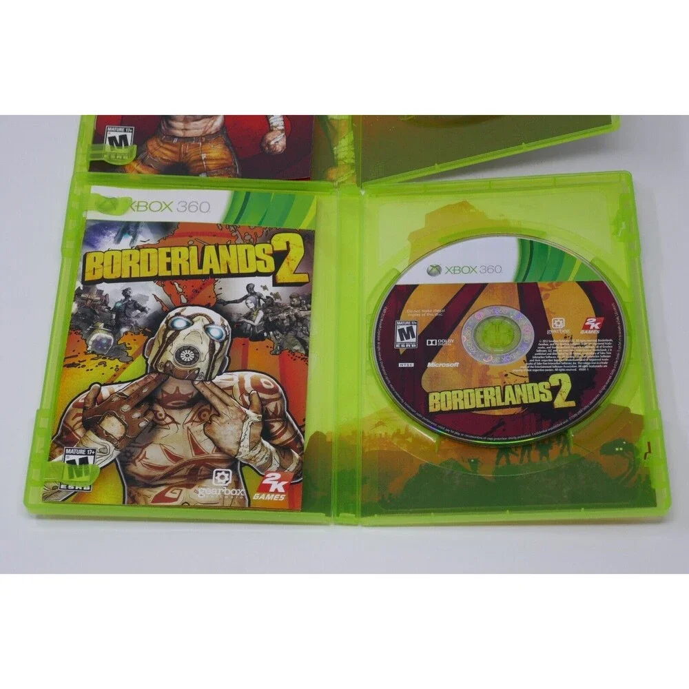 Borderlands (Microsoft Xbox 360, 2009) Borderlands 2 (Microsoft Xbox 360, 2012)